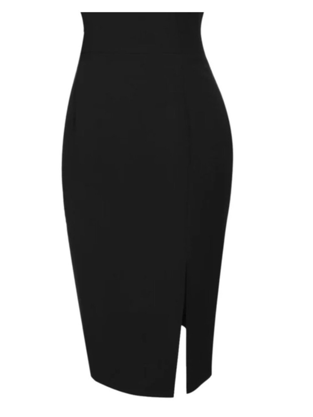 Black 1960s Butterfly Backless Pencil Dress - Picture 5 of 8